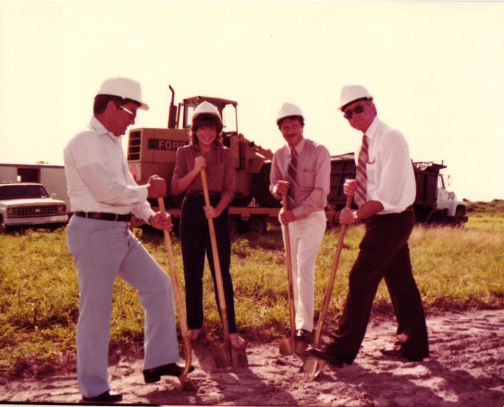 The building committee and the Caladesi team break ground together